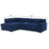 Kampinė sofa Minos Riviera 81 kairioji sofa-lova paveikslėlis