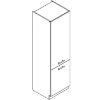 Virtuvės spintelė Adele D60sł 2133 Pl 2fr Grey Matte/White paveikslėlis