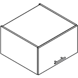 Paveikslėlis Virtuvės spintelė Adele W60okgr / 560 Grey Mat / White