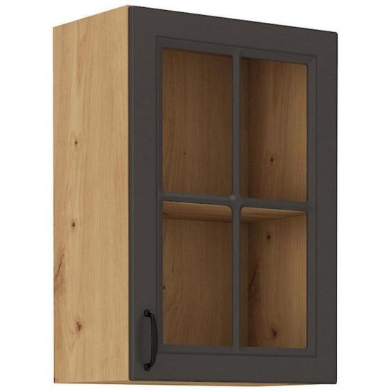 Virtuvės spintelė STILO grafito matinis/artisan 40gs-72 1f paveikslėlis