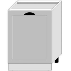 Paveikslėlis Virtuvės spintelė Adele D60 Pl Grey Mat/White