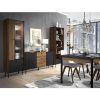 Knygų spintelė Prestigo P4 2d3s Walnut War/San Seb/Black Ma paveikslėlis