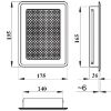 Grotelės Kz2-Ml-B Rėmas baltas 175x195 paveikslėlis