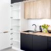 Virtuvės spintelė Denis d60pk 2133 lt juoda matinė/balta paveikslėlis