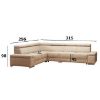 Kampinė sofa su miegamąja funkcija Ester Gusto 09 universal paveikslėlis