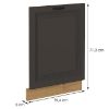 Fasadas skydelis STILO virtuvės grafito matinis/artisano Fasadas zm 713x596 paveikslėlis