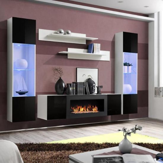 Sekcija + Bio-židinys Fly M3 + stiklas Juoda/balta paveikslėlis