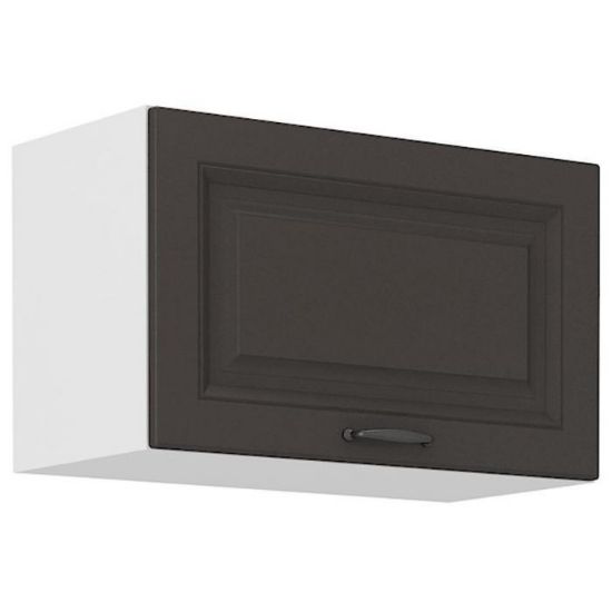 Virtuvės spintelė STILO grafito matinis/baltas 60gu-36 1f paveikslėlis