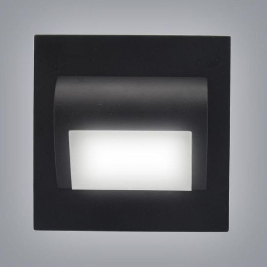 Laiptų šviestuvas 45006 Juodas 12V 1,5W IP20 4000K paveikslėlis
