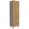 Virtuvės spintelė AVA ąžuolas artisan/antracitas 60dks-215 1f 3s paveikslėlis