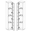 Sieninė Switch vitrina SW1 Graphite paveikslėlis
