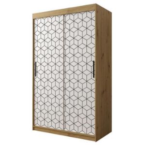 Paveikslėlis Spintelė Heksagon 1 120 ąžuolas artisan/balta