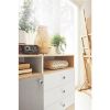 Lova Pixel 120 PX15 kempinės spalvos ąžuolas/baltas lux/grey paveikslėlis