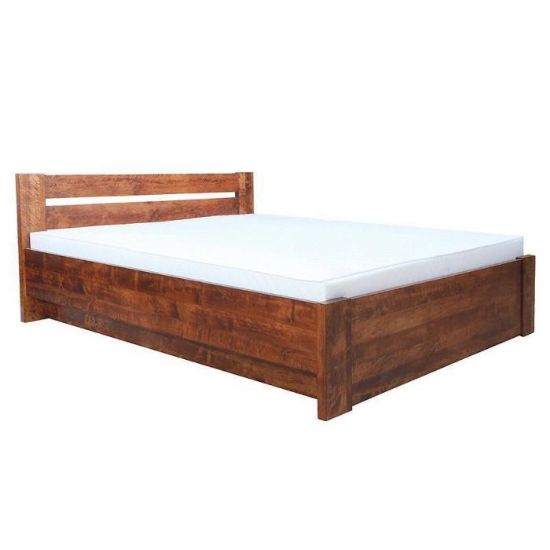 Medinė lova Lulea Plus 160x200 alksnis, pasirinkimas riešutmedis paveikslėlis