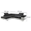 Kampinė sofa su miego funkcija Lotus L Orinoco 100+Madryt 120 kairė pusė paveikslėlis