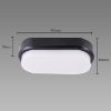 Plafond Aron LED L 12W Black 4000K 03798 paveikslėlis