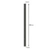Vartų stulpelis su kniedine veržle 100X100 ZN+RAL7016 paveikslėlis