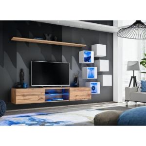 Paveikslėlis Vitrina Switch Xxi Wotan/Whitan/White