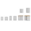 Virtuvės spintelė STILO balta matinė/balta 60dmp-210 2f paveikslėlis
