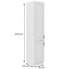 Virtuvės spintelė STILO balta matinė/balta 40dk-210 2f paveikslėlis