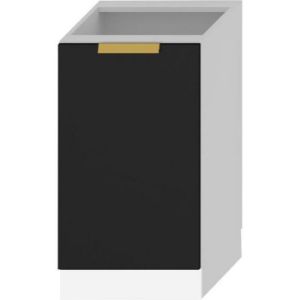 Paveikslėlis Virtuvės spintelė Denis d45 lt juoda matinė/balta Paveikslėlis Virtuvės spintelė Denis d45 lt juoda matinė/balta