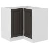 Virtuvinė spintelė STILO grafitinis matinis/baltas 89x89 dn 1f bb paveikslėlis