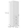 Virtuvės spintelė STILO balta matinė/balta 60dks-210 3s 1f paveikslėlis