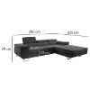 Kampinė sofa su miego funkcija Lotus Monolith 95 dešininis paveikslėlis