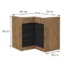 Virtuvės spintelė VIGO Dark 89X89 DN 1F BB paveikslėlis
