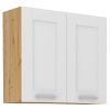 Virtuvės spintelė LUNA balta matinė/artisan 80g-72 2f paveikslėlis