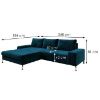 Kampinė sofa su miegamąja funkcija Venus Kronos 09 kairioji sofa paveikslėlis