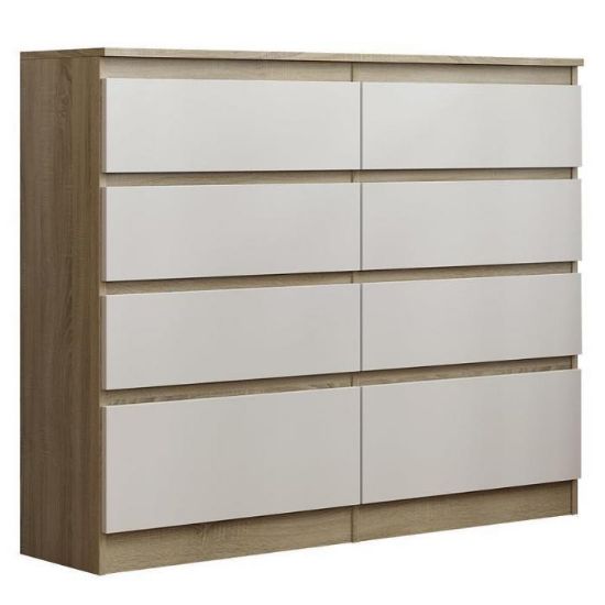 Ariel II White/Sonoma komoda paveikslėlis