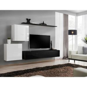 Paveikslėlis Vitrina Switch V Baltas/juodas