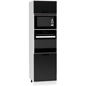 Paveikslėlis Virtuvės spintelė Emily D60PK MV 2133 LT juoda žirnių