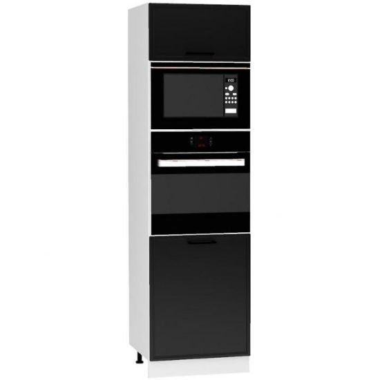Virtuvės spintelė Emily D60PK MV 2133 LT juoda žirnių paveikslėlis