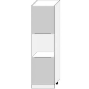 Paveikslėlis Virtuvės spintelė Zoya D60pk 2133 Pl šviesiai pilka matinė/balta
