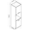 Virtuvės spintelė Zoya D60pk 2133 Pl šviesiai pilka matinė/balta paveikslėlis