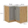 Virtuvės spintelė Stilo claygrey/artisan 89x89 dn 1f bb paveikslėlis