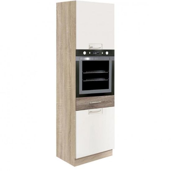 Virtuvės spintelė Econo 20D Sonoma/White/San Remo paveikslėlis