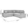 Savio Madrid 125 Caro/Portland 22 universali Kampinė sofa su miegamąja funkcija paveikslėlis