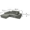 Kampinė sofa Polo L Kronos 15 plius Kronos 15 pagalvėlės paveikslėlis
