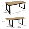 Stalas Iris St-29 140x80+2x40 Ąžuolas Wotan paveikslėlis