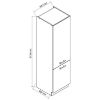 Virtuvės spintelė Emily D60SŁ 2133 LT 2FR Dast Grey paveikslėlis