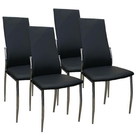 4 Sawanna kėdžių rinkinys, juodas Tm-0066-Bl paveikslėlis