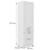 Virtuvinė spintelė LUNA balta matinė/balta 60dks-210 3s 1f paveikslėlis