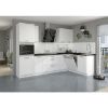Virtuvinė spintelė LUNA balta matinė/balta 60dks-210 3s 1f paveikslėlis