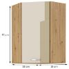 Virtuvės spintelė Artisan cappucino blizgesys 58x58 GN-90 1F paveikslėlis