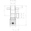 Kampinis vožtuvas su keramine galvute 1/2 "X1/2" aukso spalvos paveikslėlis