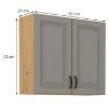 Virtuvės spintelė Stilo claygrey/artisan 80g/72 2f paveikslėlis
