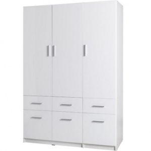 Paveikslėlis Spinta Sniegas 04 136 cm blizgi balta/alpinė balta